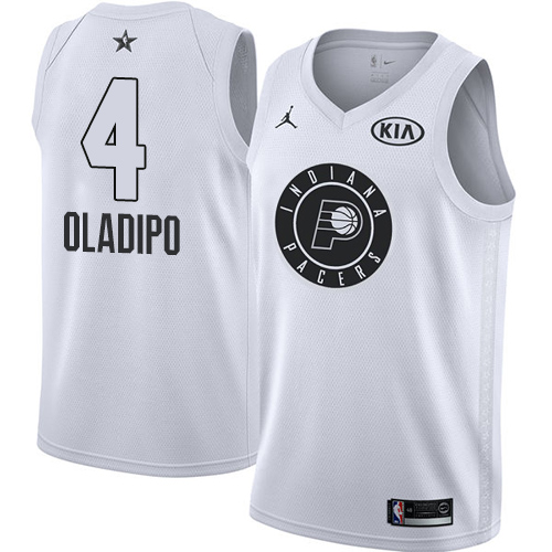 Indiana Pacers #4 Victor Oladipo White Youth Jordan Swingman 2018 All-Star Game Jersey Youth
