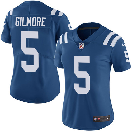 Colts #5 Stephon Gilmore Royal Blue Team Color Women's Stitched Vapor Untouchable Limited Jersey
