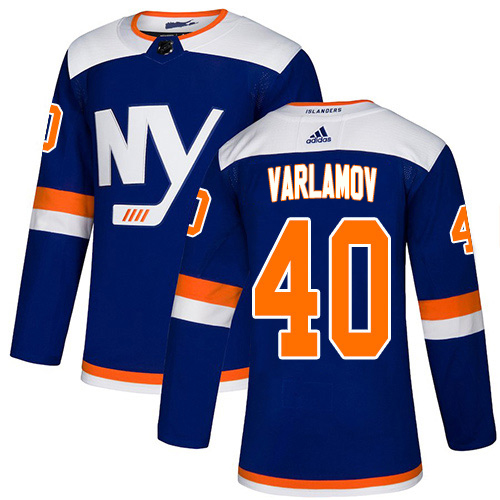 Adidas New York Islanders #40 Semyon Varlamov Blue Alternate Authentic Stitched Youth Jersey Youth
