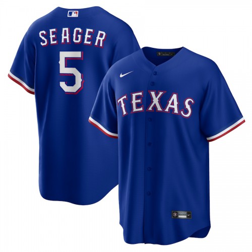 Texas Texas Rangers #5 Corey Seager Alternate Replica Player Jersey - Royal Men's
