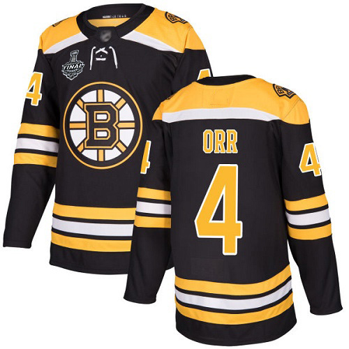 Adidas Boston Bruins #4 Bobby Orr Black Home Authentic Stanley Cup Final Bound Youth Stitched Jersey Youth