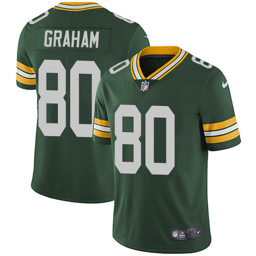 Green Bay Packers #80 Jimmy Graham Green Team Color Youth Stitched Vapor Untouchable Limited Jersey Youth
