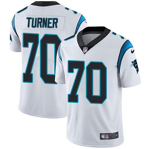 Carolina Panthers #70 Trai Turner White Men's Stitched Vapor Untouchable Limited Jersey Men's