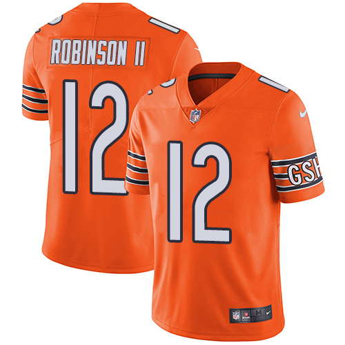 Chicago Bears #12 Allen Robinson II Orange Youth Stitched Limited Rush Jersey Youth