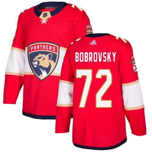 Adidas Florida Panthers #72 Sergei Bobrovsky Red Home Authentic Stitched Youth Jersey Youth