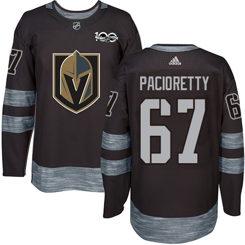 Adidas Golden Vegas Golden Knights #67 Max Pacioretty Black 1917-2017 100th Anniversary Stitched Jersey Men's