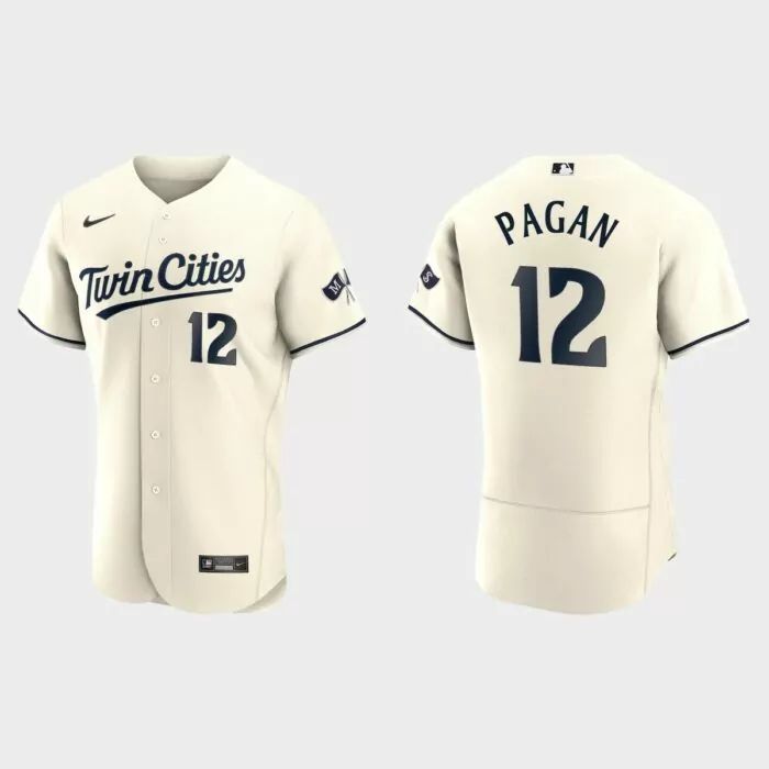 Minnesota Twins #12 Emilio Pagan Men's 2023 Authentic Jersey - Cream