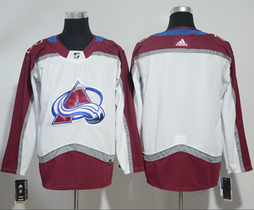 Adidas Avalanche Blank White Road Authentic Stitched Jersey