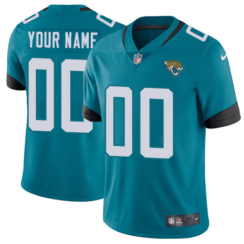 Jacksonville Jaguars Customized Teal Green Team Color Stitched Vapor Untouchable Limited Men's Jersey