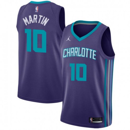 Charlotte Hornets #10 Caleb Martin Purple Youth Jordan Swingman Statement Edition Jersey Youth