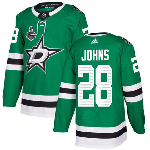 Adidas Dallas Stars #28 Stephen Johns Green Home Authentic Youth 2020 Stanley Cup Final Stitched Jersey Youth