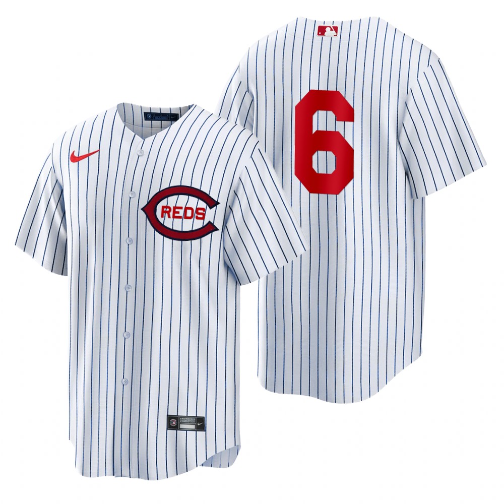 Cincinnati Reds #6 Jonathan India Men's 2022 Field Of Dreams Game Jersey - White