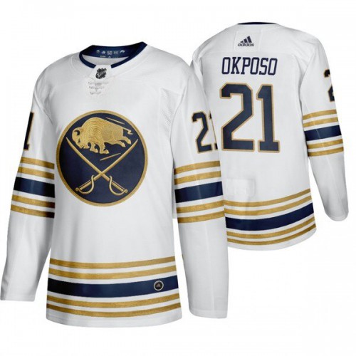 Buffalo Buffalo Sabres #21 Kyle Okposo White 50th Anniversary Third 2019-20 Jersey Men's