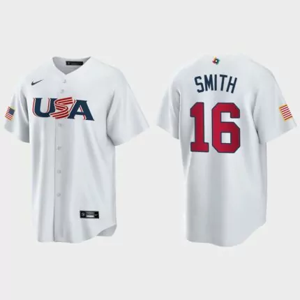 Will Smith Los Angeles Dodgers 2023 World Baseball Classic USA Replica Jersey – White