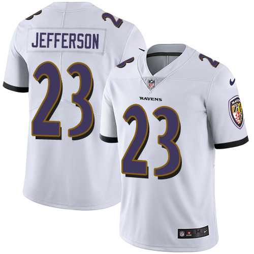 Baltimore Ravens #23 Tony Jefferson White Men's Stitched Vapor Untouchable Limited Jersey Men's