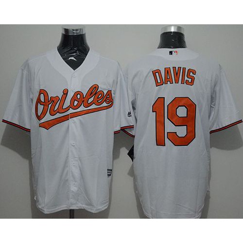 Baltimore Orioles #19 Chris Davis White New Cool Base Stitched Jersey Men's