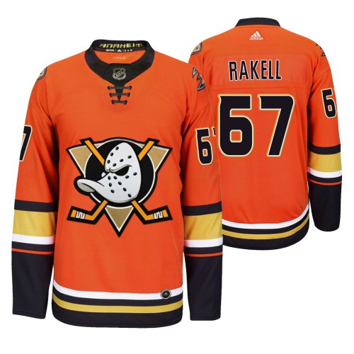 Anaheim Anaheim Ducks #67 Rickard Rakell Men's 2019-20 Third Orange Alternate Stitched Jersey Men's