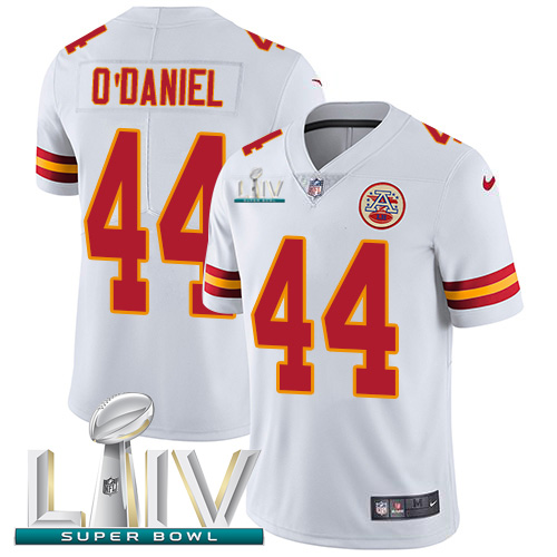 Kansas City Chiefs #44 Dorian O'Daniel White Super Bowl LIV 2020 Youth Stitched Vapor Untouchable Limited Jersey Youth