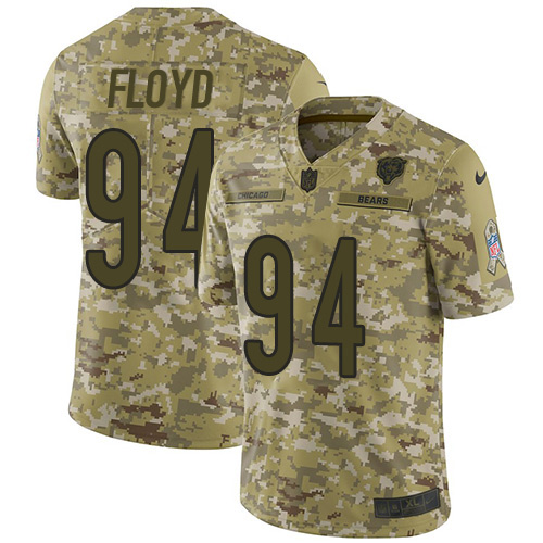 Chicago Bears #94 Leonard Floyd Camo Men's Stitched Limited 2018 Salute To Service Jersey Men's