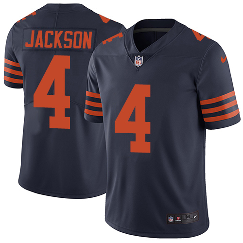 Bears #4 Eddie Jackson Navy Blue Alternate Men's Stitched Vapor Untouchable Limited Jersey