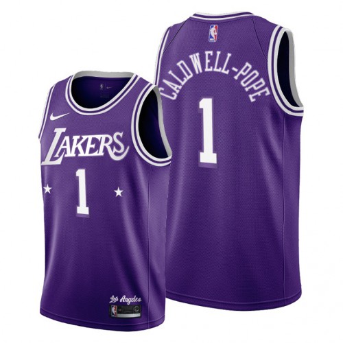 Los Angeles Los Angeles Lakers #1 Kentavious Caldwell-Pope Mens 2021-22 City Edition Purple Jersey Mens