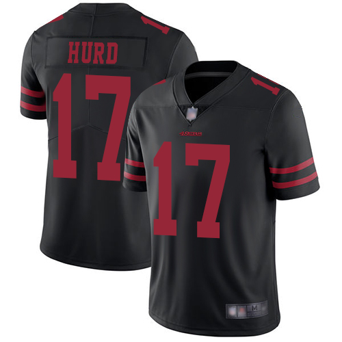 San Francisco 49ers #17 Jalen Hurd Black Alternate Youth Stitched Vapor Untouchable Limited Jersey Youth