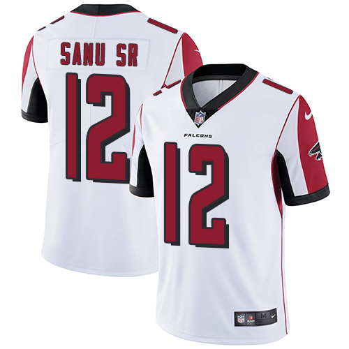 Atlanta Falcons #12 Mohamed Sanu Sr White Men's Stitched Vapor Untouchable Limited Jersey Men's