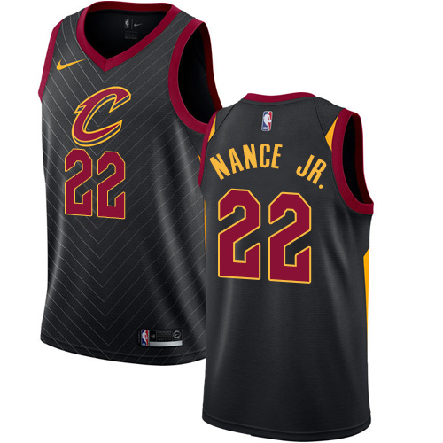 Cleveland Cavaliers #22 Larry Nance Jr. Black Swingman Statement Edition Jersey Mens