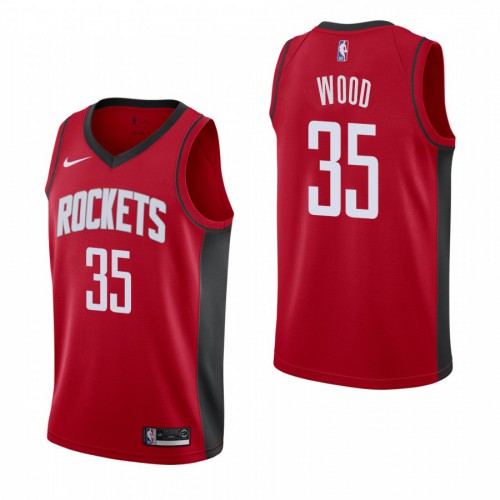 Houston Houston Rockets #35 Christian Wood Mens 2019-20 Icon Edition Red Stitched Womens Jersey Womens
