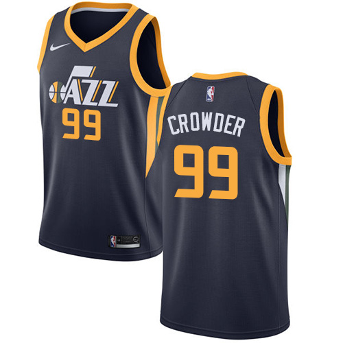 Utah Jazz #99 Jae Crowder Navy Womens Swingman Icon Edition Jersey Womens