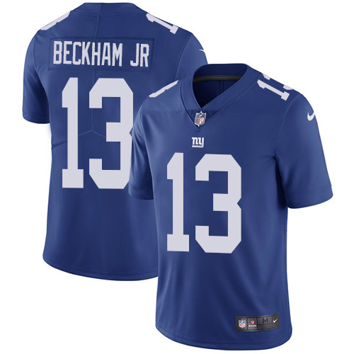 New York Giants #13 Odell Beckham Jr Royal Blue Team Color Men's Stitched Vapor Untouchable Limited Jersey Men's
