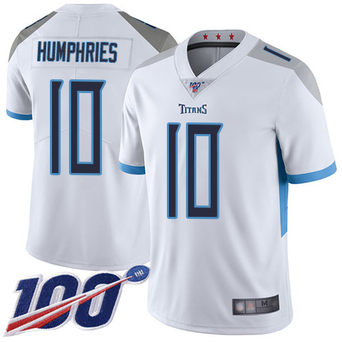 Tennessee Titans #10 Adam Humphries White Men's Stitched 100th Season Vapor Limited Jersey Men's