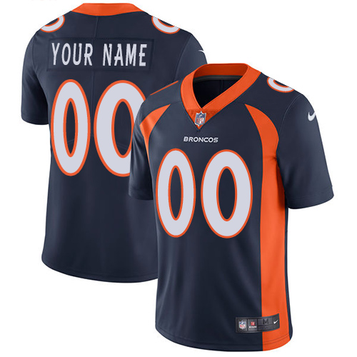 Denver Broncos Customized Navy Blue Alternate Stitched Vapor Untouchable Limited Youth Jersey