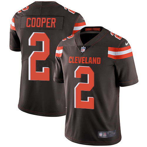 Browns #2 Amari Cooper Brown Team Color Men's Stitched Vapor Untouchable Limited Jersey