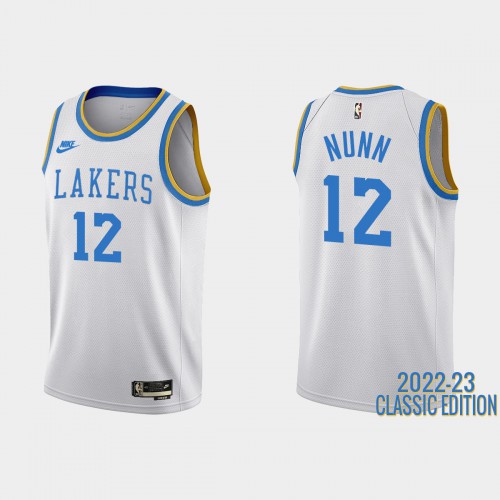 Los Angeles Los Angeles Lakers #12 Kendrick Nunn White Mens 2022-23 ...