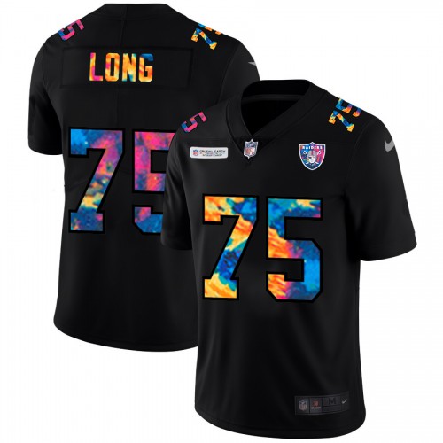 Las Vegas Las Vegas Raiders #75 Howie Long Men's Multi-Color Black 2020 Crucial Catch Vapor Untouchable Limited Jersey Men's