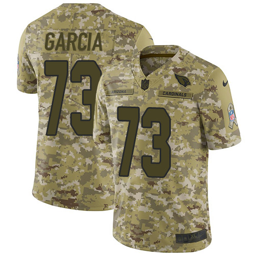 Arizona Cardinals #73 Max Garcia Camo Men's Stitched Limited 2018 Salute To Service Jersey Men's
