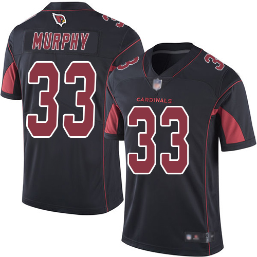 Arizona Cardinals #33 Byron Murphy Black Youth Stitched Limited Rush Jersey Youth