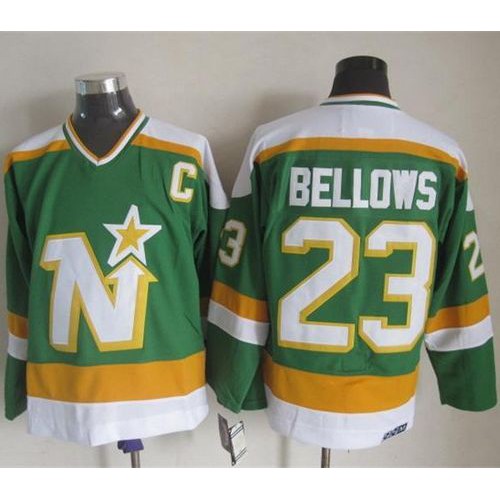 Dallas Stars #23 Brian Bellows Stitched Green CCM Throwback Jersey Men's