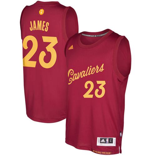 Cleveland Cavaliers #23 LeBron James Red 2016-2017 Christmas Day Stitched Jersey Mens