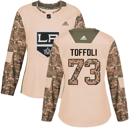 Adidas Los Angeles Kings #73 Tyler Toffoli Camo Authentic 2017 Veterans Day Women's Stitched Jersey Womens