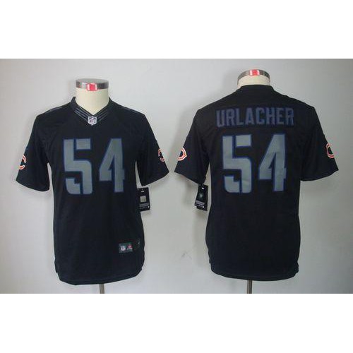 Chicago Bears #54 Brian Urlacher Black Impact Youth Stitched Limited Jersey Youth