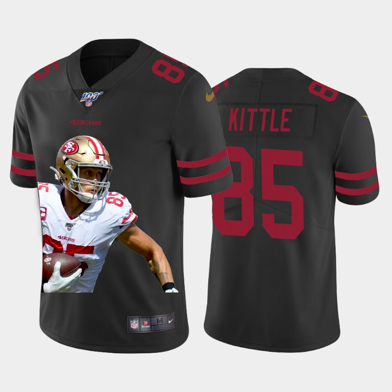 San Francisco 49ers #85 George Kittle Team Hero Vapor Limited 100 Jersey Black
