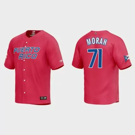 Jovani Moran Puerto Rico Baseball 2023 World Baseball Classic Jersey – Red
