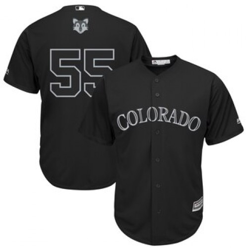 Colorado Colorado Rockies #55 Jon Gray Majestic 2019 Players' Weekend Cool Base Player Jersey Black Men's