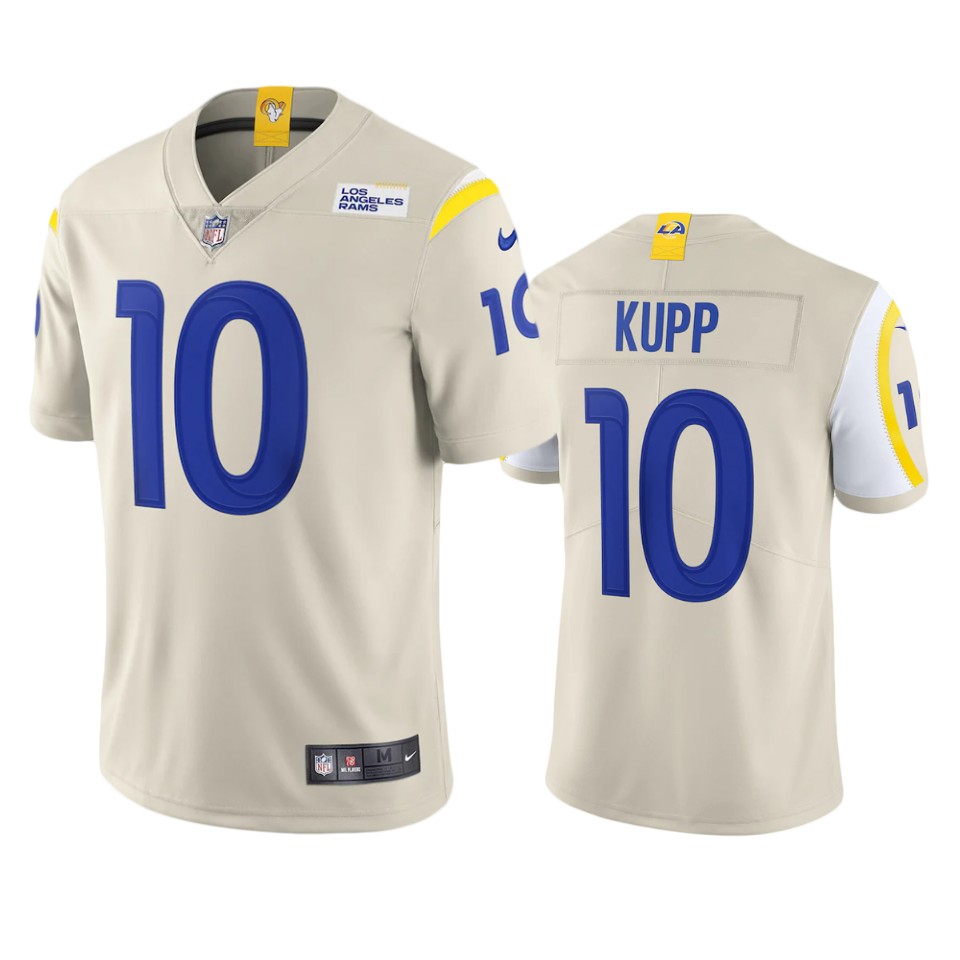 Los Angeles Rams #10 Cooper Kupp Men's Vapor Limited Jersey - Bone