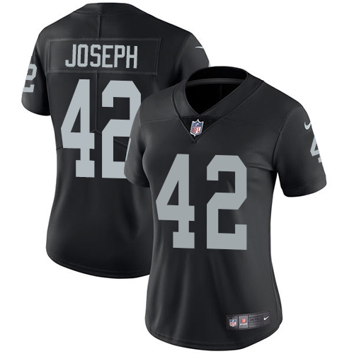 Las Vegas Raiders #42 Karl Joseph Black Team Color Women's Stitched Vapor Untouchable Limited Jersey Womens