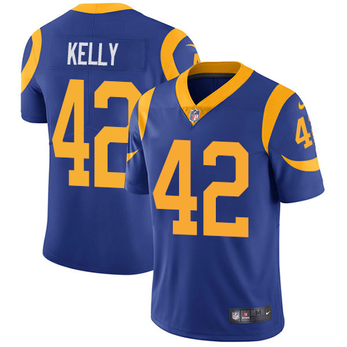Los Angeles Rams #42 John Kelly Royal Blue Alternate Men's Stitched Vapor Untouchable Limited Jersey Men's