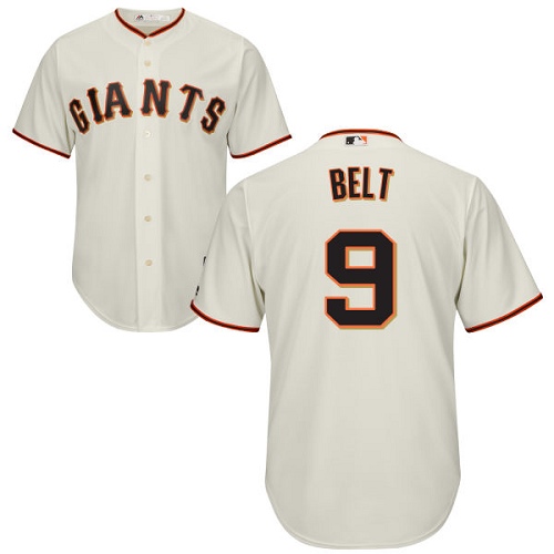 San Francisco Giants #9 Brandon Belt Cream Stitched Youth Jersey Youth