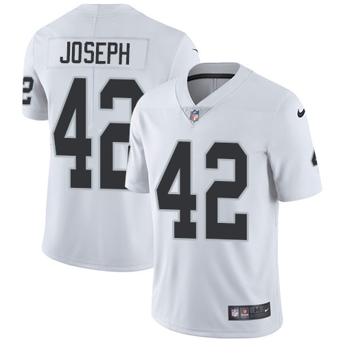 Las Vegas Raiders #42 Karl Joseph White Men's Stitched Vapor Untouchable Limited Jersey Men's
